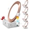 Luxrite 6" Ultra Thin LED Recessed Downlights 5 CCT Selectable 2700K-5000K 12W 1000LM Dimmable Copper 4-Pack LR23761 LR23778-4PK - alternate 1